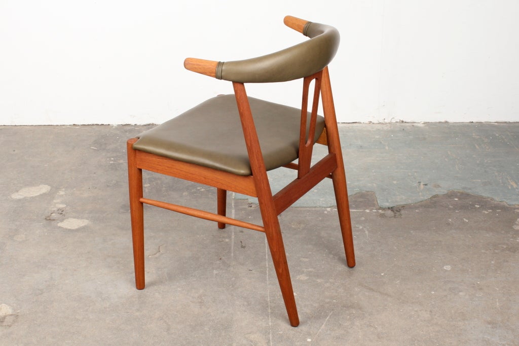 Rare Danish Mid Century Modern Teak Dining Chairs 3