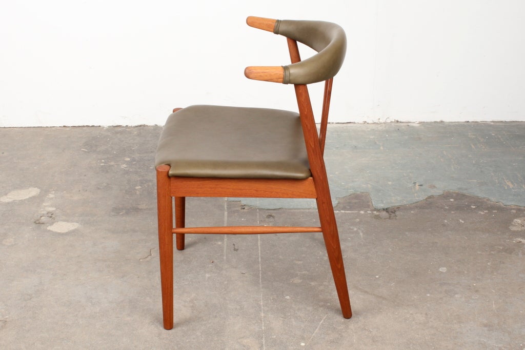 Rare Danish Mid Century Modern Teak Dining Chairs 4