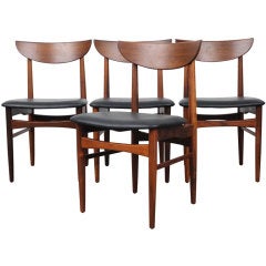 Set of four Rosewood Dining Chairs