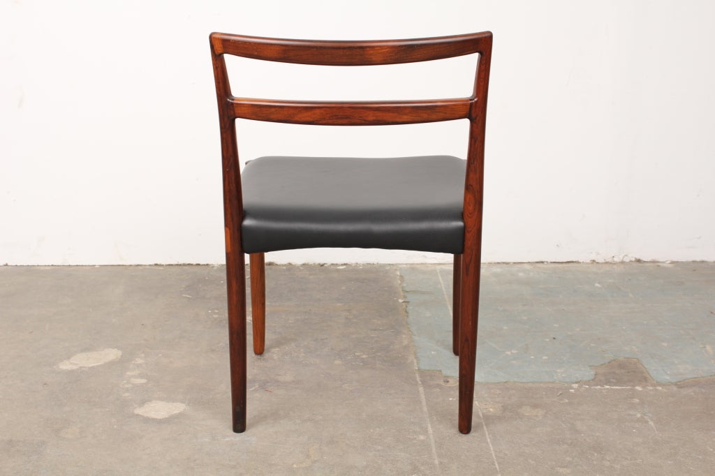 Set of 8 Danish Mid Century Modern Rosewood Dining Chairs at 1stDibs