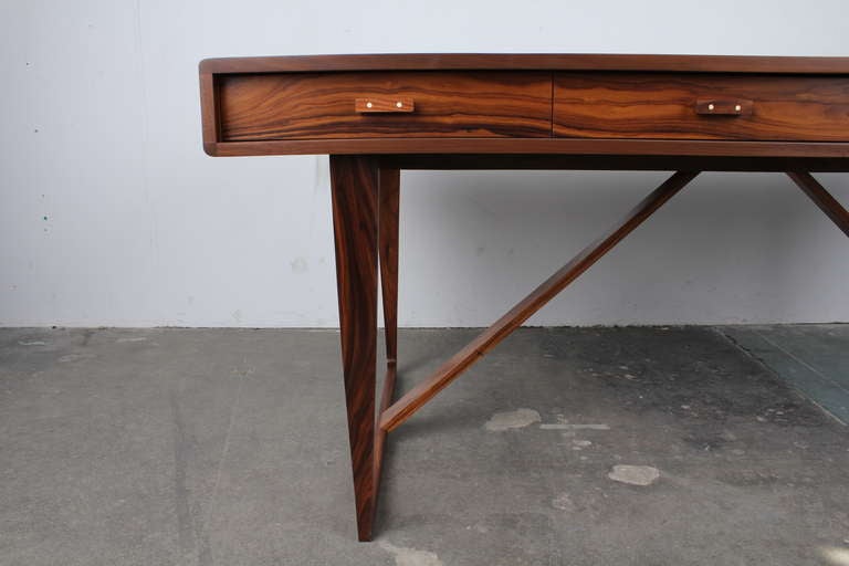 American Newly Produced Mid-Century Modern Style Executive Desk