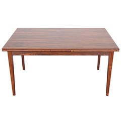Danish Midcentury Rosewood Expandable Dining Table