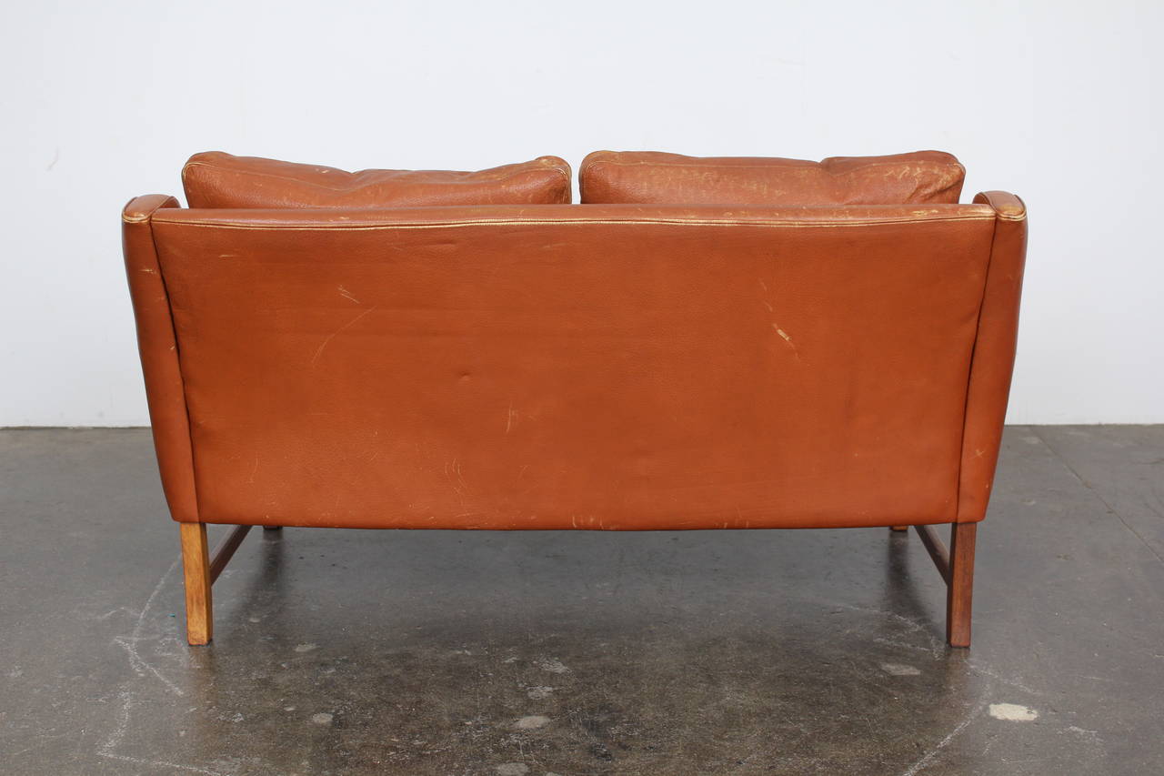 Norwegian Mid-Century Loveseat Designed by Fredrik Kayser 2