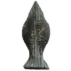 Primitive Mid Century Modern Ceramic Object