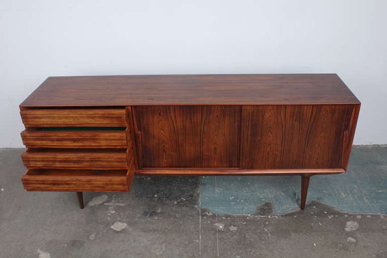 Mid-20th Century Gunni Omann, model 18 Danish Mid Century Modern Rosewood Sideboard
