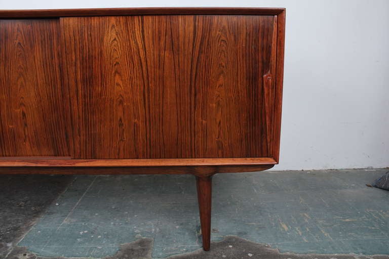 Gunni Omann, model 18 Danish Mid Century Modern Rosewood Sideboard 1