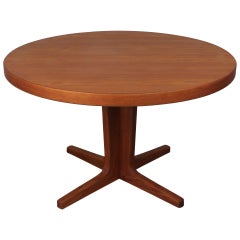 Danish Modern Teak Pedestal Table.