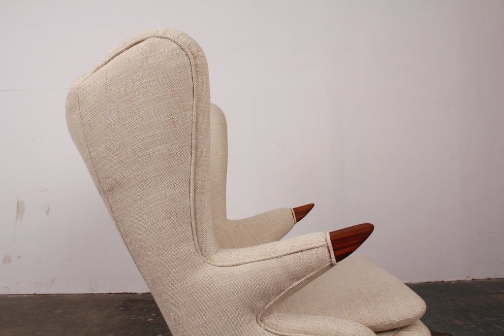 Mid-Century Modern Newly Made Reproduction of Danish Lounge Chair by Svend Skipper