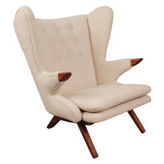Newly Made Reproduction of Danish Lounge Chair by Svend Skipper