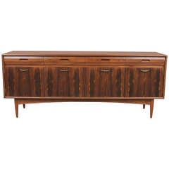 Rosewood and Mahogany Mid Century Modern Low Sideboard