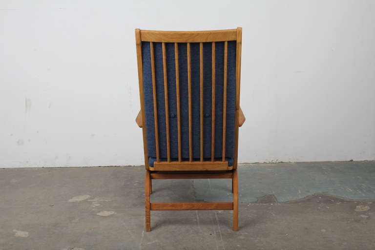 Danish Modern Oak Rocking Chair In Excellent Condition In North Hollywood, CA