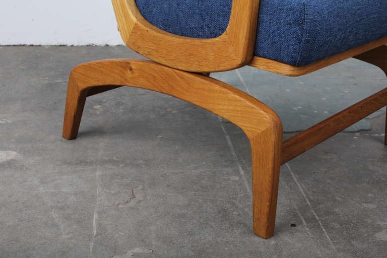 Danish Modern Oak Rocking Chair 1