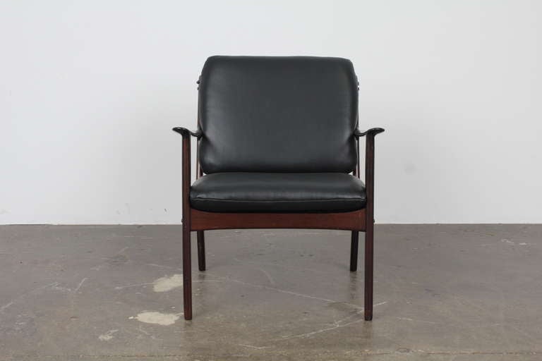 Mid-Century Modern Danish Mid Century Modern Danish Lounge Chair by Ole Wanscher.