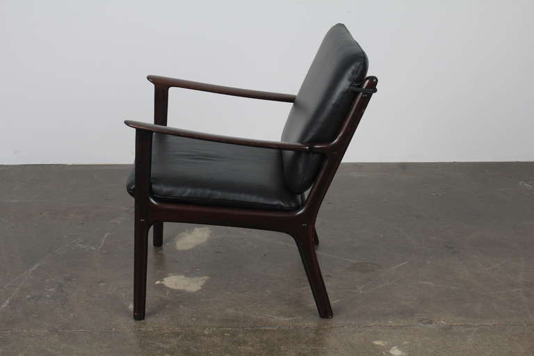 Danish Mid Century Modern Danish Lounge Chair by Ole Wanscher. 2