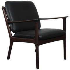 Danish Mid Century Modern Danish Lounge Chair by Ole Wanscher.