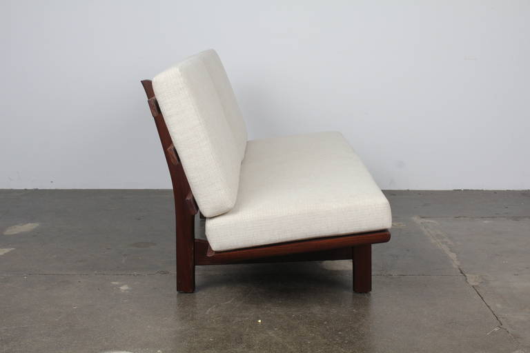 Danish Modern Park-Bench-Style Sofa in the Manner of Hans Wegner In Excellent Condition In North Hollywood, CA