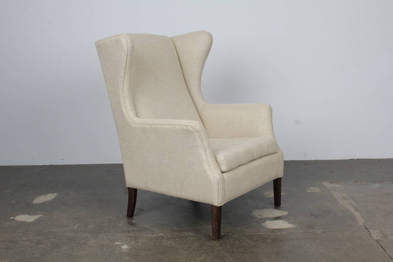 Mid-Century Wingback Chair In Excellent Condition In North Hollywood, CA