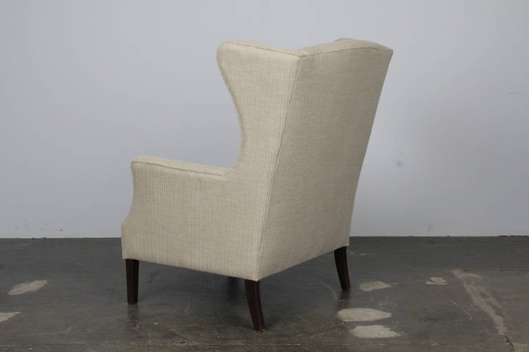 Mid-Century Wingback Chair 1