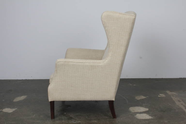 Mid-Century Wingback Chair 3