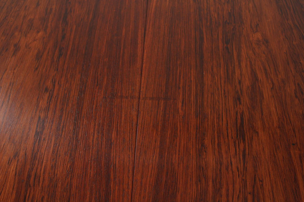 Oval Rosewood Mid Century Dining Table by John Mortensen 1