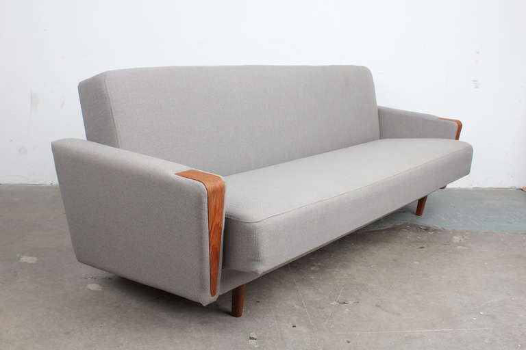 Mid-Century Modern Danish Mid Century Modern Tight Back Sleeper Sofa