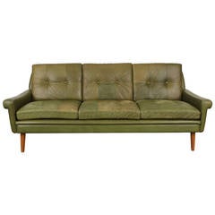 Tufted Leather Sofa by Skipper Mobler