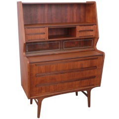 Danish Mid Century Modern Secretary Desk