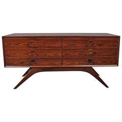 Low MId Century Modern Rosewood Sideboard by Brouer.