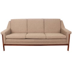 Vintage Danish mid century 3 seat rosewood sofa.