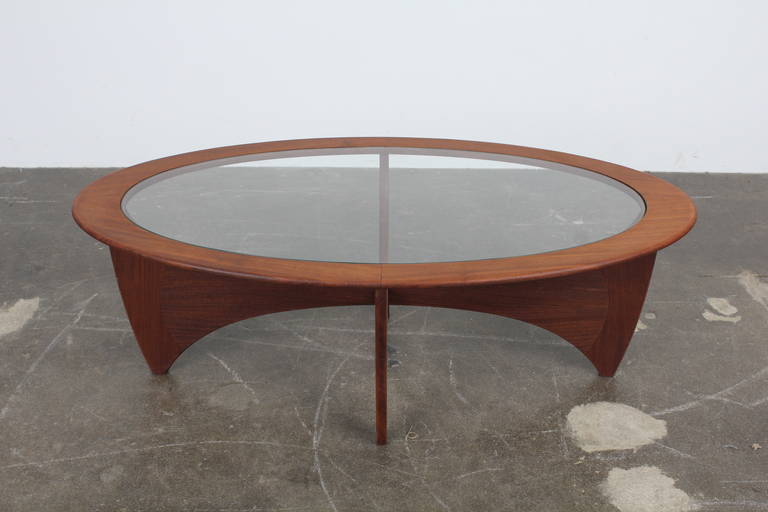 Unique mid-century modern coffee table by G-Plan of England.  Astro Table #2
