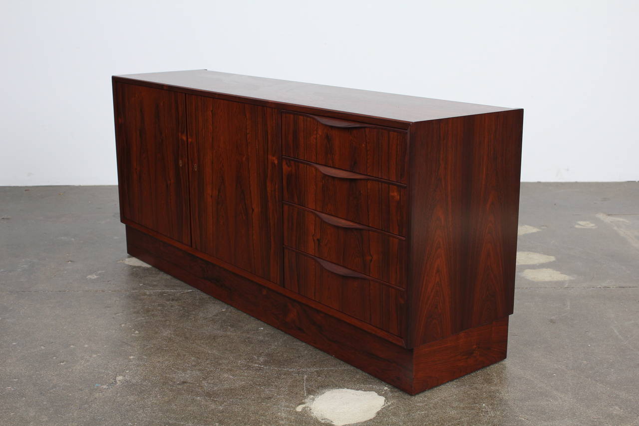 Danish Rosewood Sideboard by Erling Torvits. 4