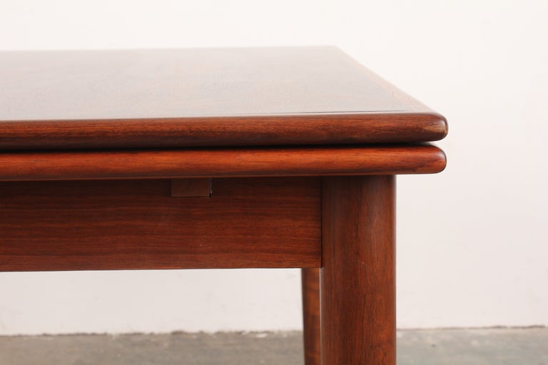 Mid Century Modern Danish Rectangular Rosewood Dining Table 4