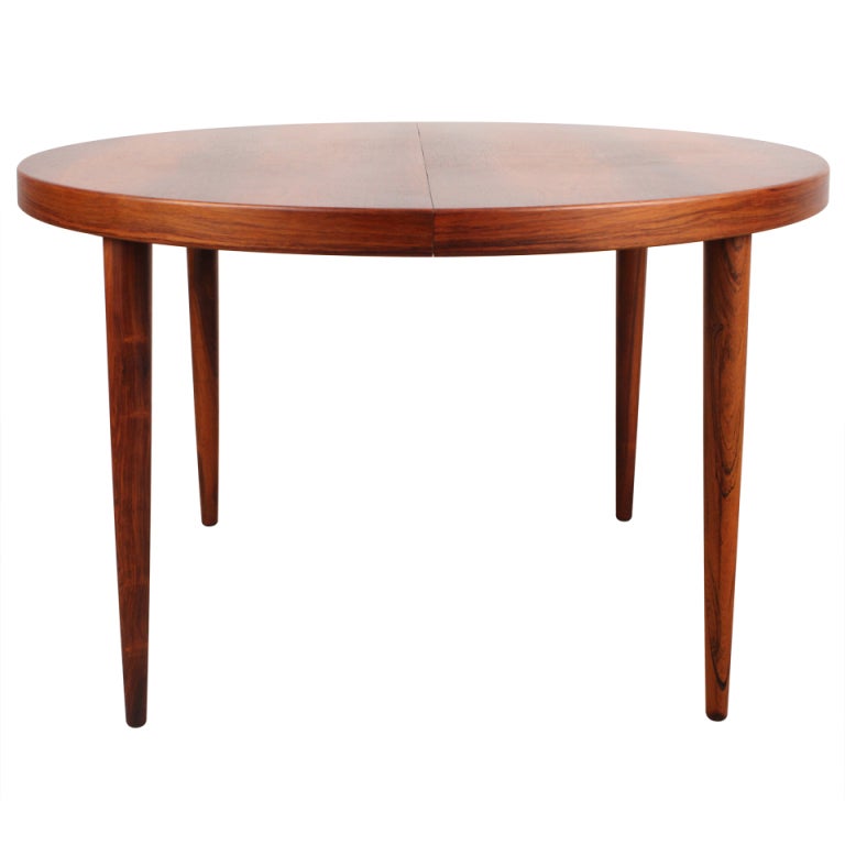 Kai Kristiansen Mid Century Modern Danish Rosewood Round Dining Kai Kristiansen Mid Century Modern Danish Rosewood Round Dining Table 1