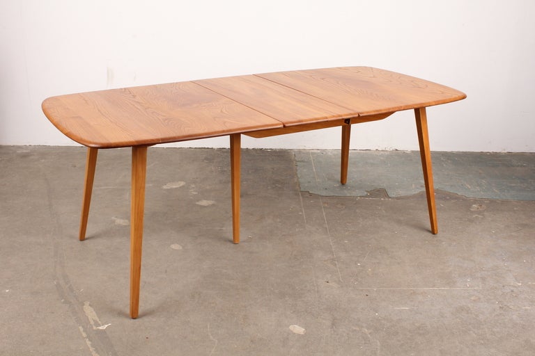 Mid-20th Century English Mid Century Modern Ercol Solid Elm Dining Set