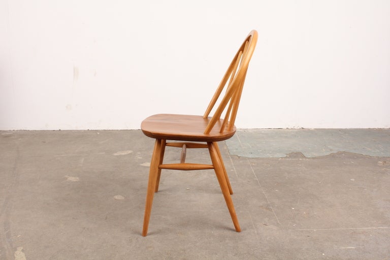 English Mid Century Modern Ercol Solid Elm Dining Set 2