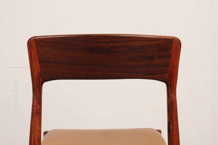 Set of 6 Rosewood Danish Modern Dining Chairs 2