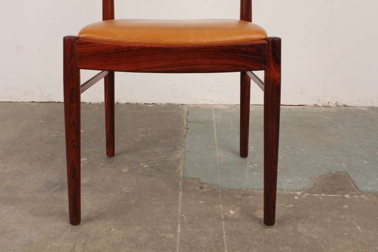 Set of 6 Rosewood Danish Modern Dining Chairs 5