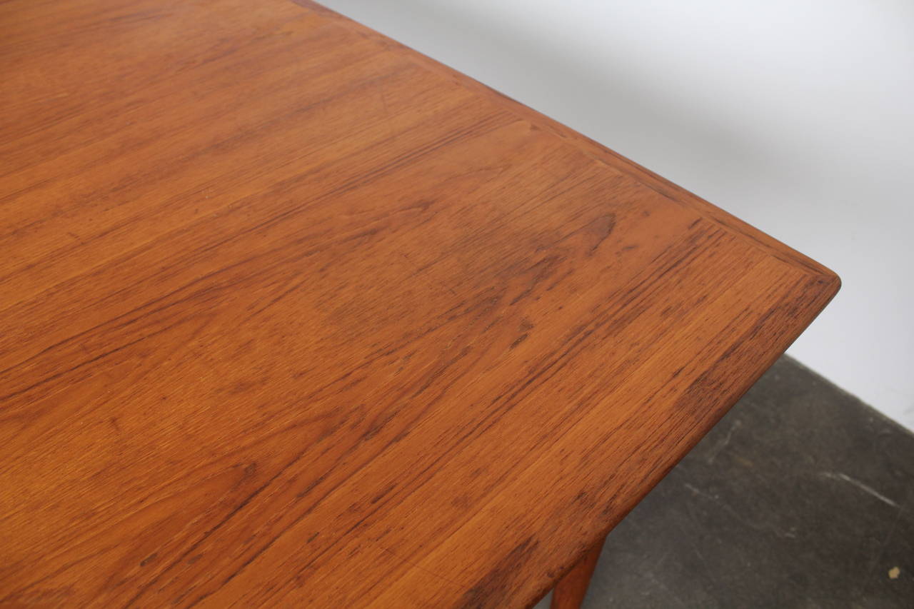 Arne Vodder Teak Danish Dining Table Produced by Sibast 1