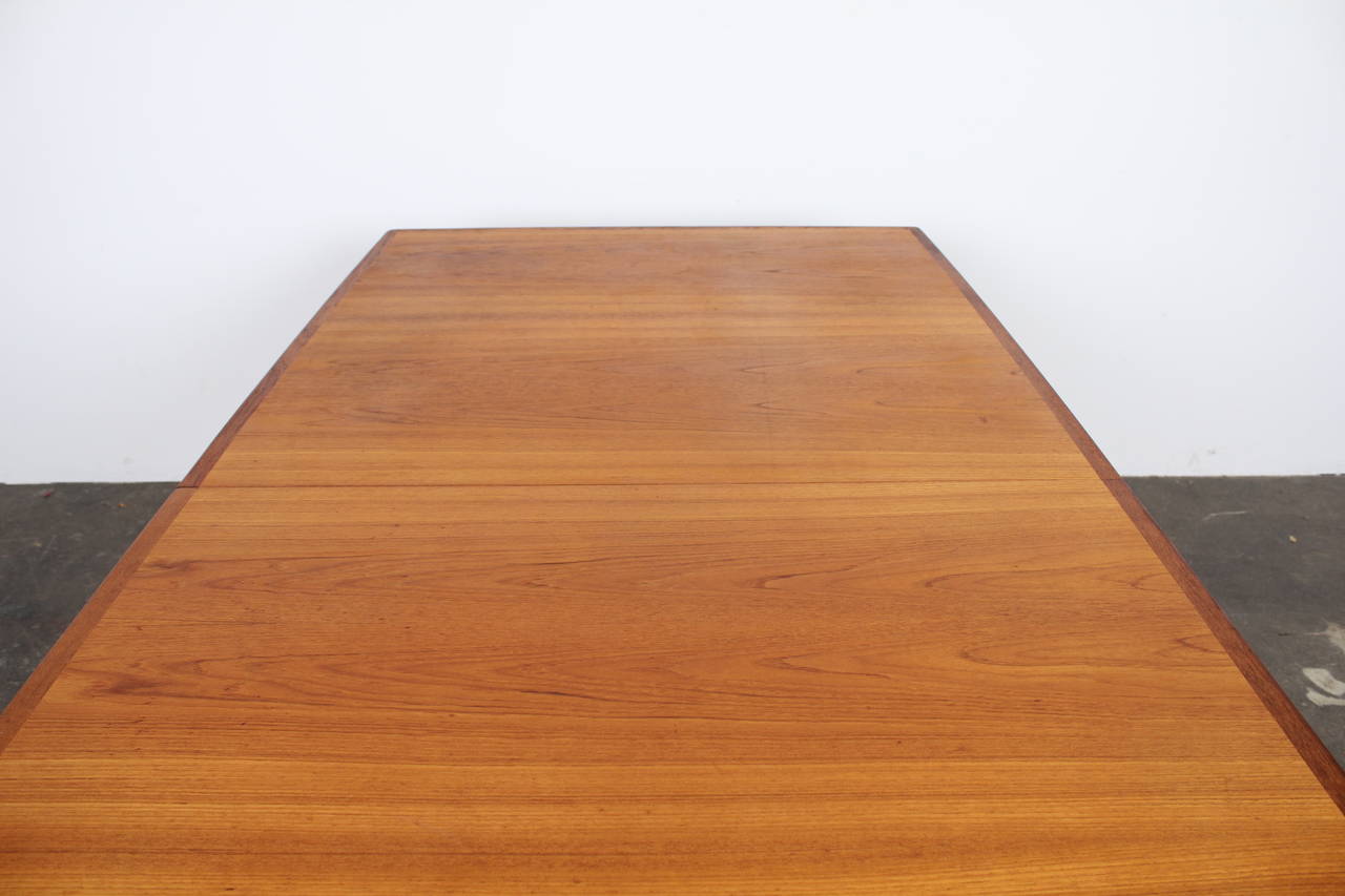 Oiled Arne Vodder Teak Danish Dining Table Produced by Sibast