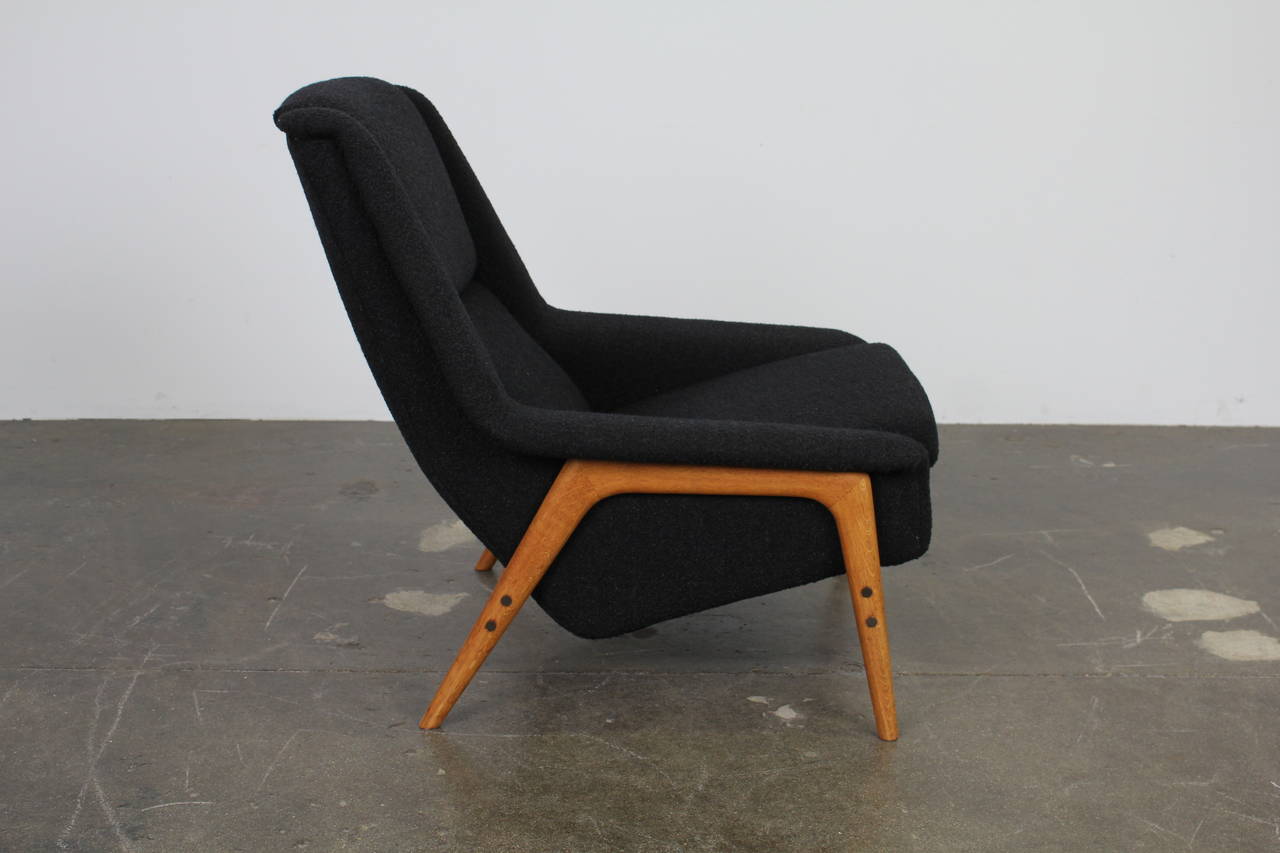 Mid-Century Modern Folke Ohlsson for DUX Tall Back Lounge Chair