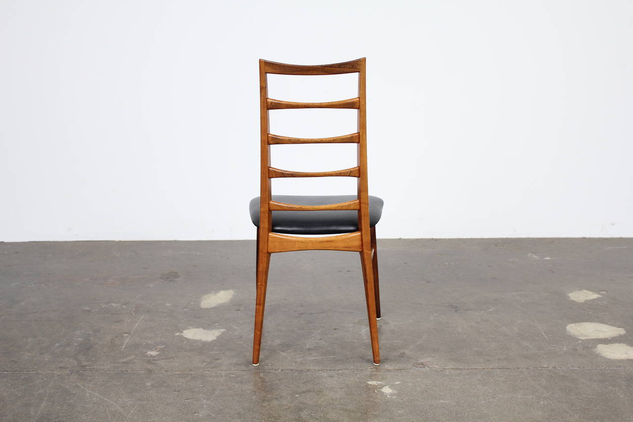 Four Rosewood Tall Back Dining Chairs by Niels O. Moller for Koefoeds Hornslet 1