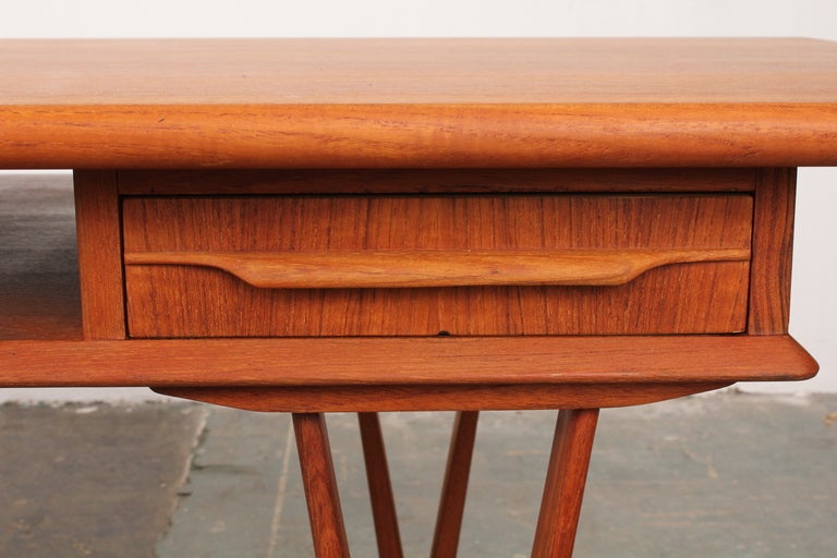 Danish Mid Century Modern Teak Coffee Table at 1stDibs
