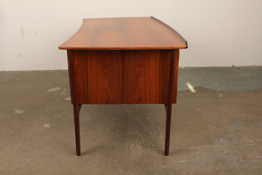 Danish modern executive rosewood desk by Svend Aage Madsen 5