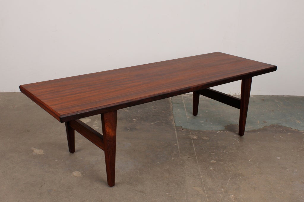 Mid-20th Century Danish Mid Century Modern Rosewood Coffee Table
