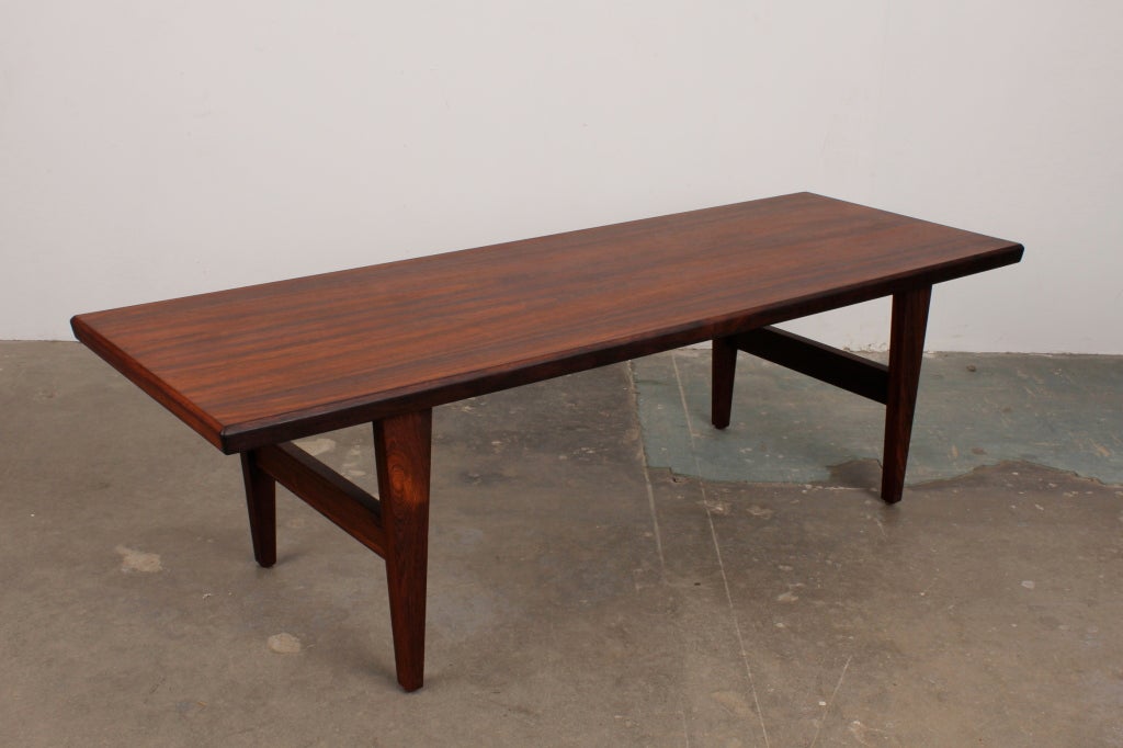 Mid-20th Century Danish Mid Century Modern Rosewood Coffee Table