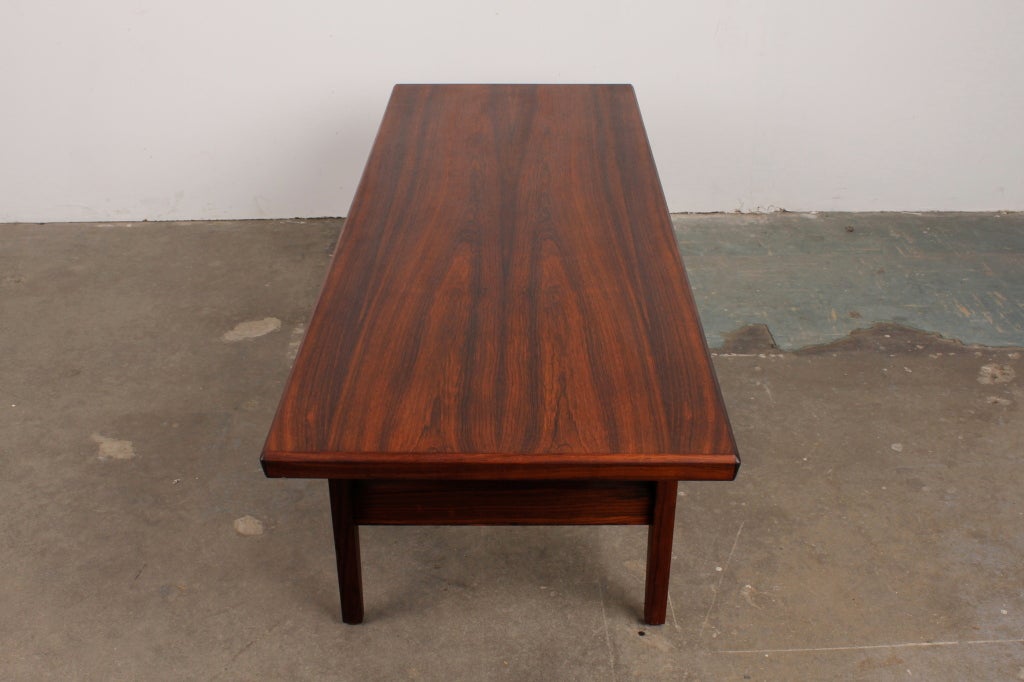 Danish Mid Century Modern Rosewood Coffee Table 1