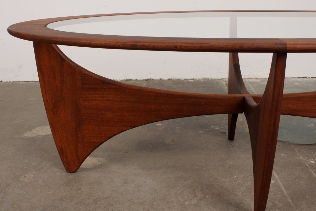 Late 1960's VB Wilkins oval coffee table for G Plan. Sometimes referred to as the 