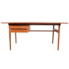 Rare Teak Mid Century Writing Desk