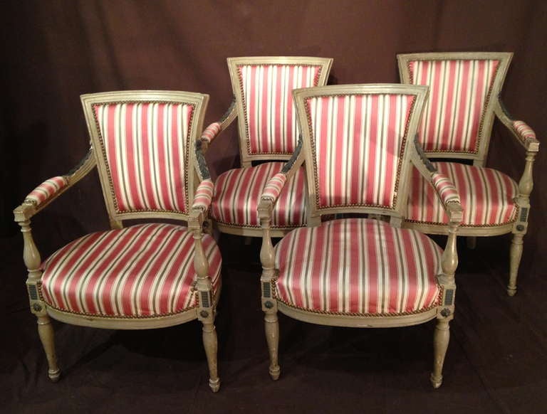 Set Of Four French 18th Armchairs