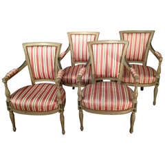 Set Of Four French 18th Armchairs